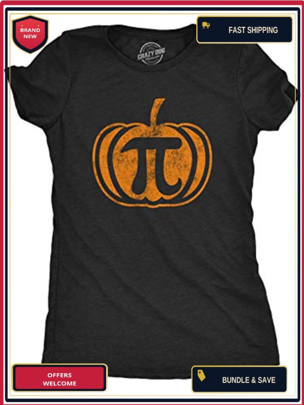 Womens Pumpkin Pi Funny Math Thanksgiving Fall Short Sleeve Tee